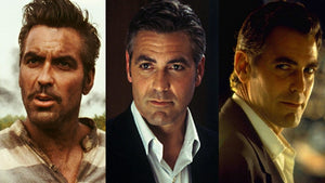 George Clooney classic side part hairstyle from O Brother Where Art Thou (2000), Ocean’s Eleven (2001) and Oceans Twelve (2004). Credit: Mandatory.com